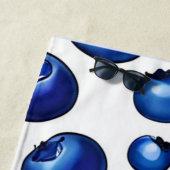 フレッシュブルーベリーパターン ビーチタオル (インサイチュ)