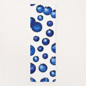 フレッシュブルーベリーパターン ヨガマット (正面)