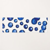 フレッシュブルーベリーパターン ヨガマット (正面(横))