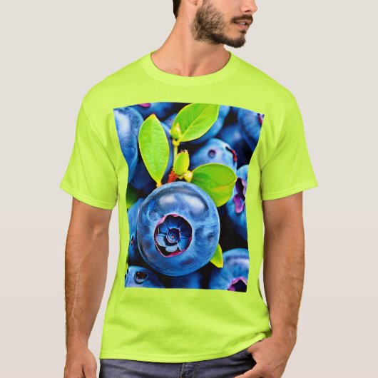 フレッシュブルーベリー閉じる Tシャツ (正面)