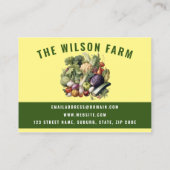 フレッシュプロデュース農家名刺 名刺 (裏面)