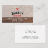 フレッシュベイク | Pastry Chef |木材 | Baker 名刺 (正面/裏面)