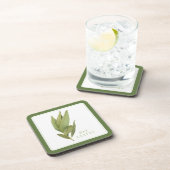 フレッシュベイ葉懸命プラスチックコースター+文字グリーン コースター (右側)