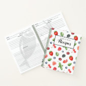 フレッシュベリーのカスタマイズ可能なレシピ ノートブック (内部)