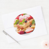 フレッシュベリーフルーツのワッフルケーキ ラウンドシール (封筒)