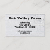 フレッシュベルペッパーコレクション 名刺 (裏面)