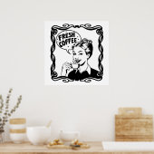 フレッシュホットコーヒー ポスター (キッチン)