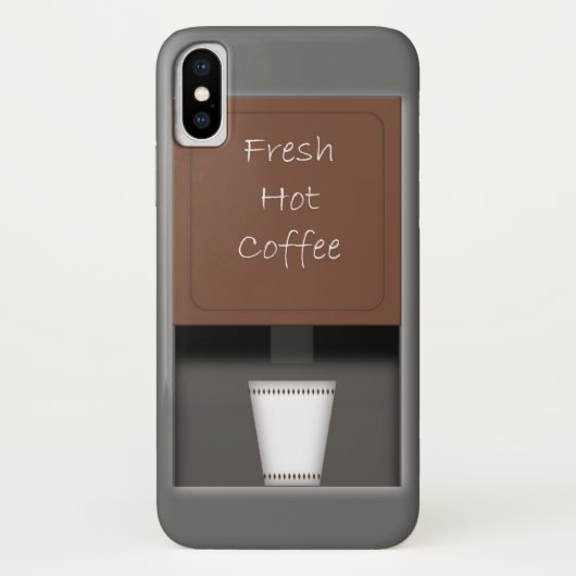 フレッシュホットコーヒーiPhone Xケース Case-Mate iPhoneケース (裏面)