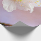 フレッシュホワイトさくらんぼ花可愛い桜美しい ラッピングペーパー (角)