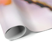 フレッシュホワイトさくらんぼ花可愛い桜美しい ラッピングペーパー (ロールコーナー)