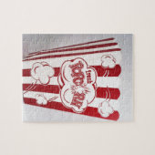 フレッシュポップコーンバッグレッドヴィンテージ ジグソーパズル (横)