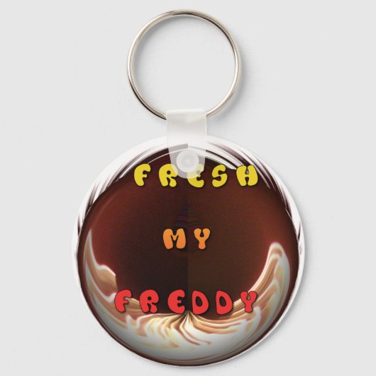 フレッシュマイフレディアートプリント キーホルダー (正面)