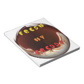 フレッシュマイフレディアートプリント ノートパッド (アングル)