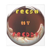 フレッシュマイフレディアートプリント ノートパッド (正面)