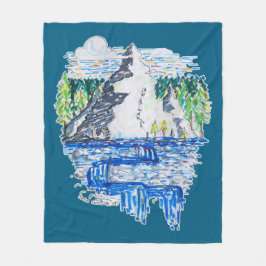 フレッシュマウンテン フリースブランケット