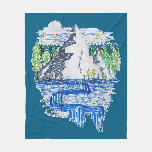 フレッシュマウンテン フリースブランケット (正面)