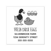 フレッシュマラードアヒル卵ファームアドレス セルフインキングスタンプ (デザイン)
