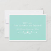 フレッシュミントの足跡の写真の誕生のお知らせ 案内状 (裏面)