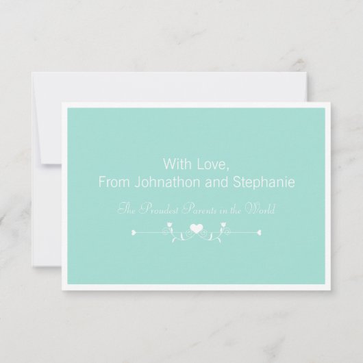 フレッシュミントの足跡の写真の誕生のお知らせ 案内状 (裏面)