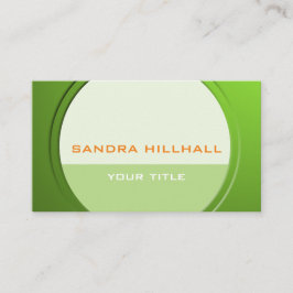 フレッシュメタルジオメトリ任意の文字と色 名刺