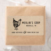 フレッシュモダンエッグヴィンテージ – エッグカートンラベル ラベル (インサイチュ)