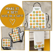 フレッシュモダンミニマルクロシェ柑橘系スライス名 エプロン