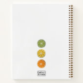 フレッシュモダンミニマルクロシェ柑橘系スライス名 ノートブック (裏面)