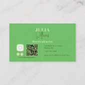 フレッシュモダン離れオングリーン園芸家 名刺 (裏面)