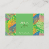 フレッシュモダン離れオングリーン園芸家 名刺 (正面)