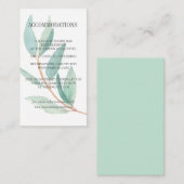 フレッシュユ葉ーカリ結婚ー宿泊施設 エンクロージャーカード (正面/裏面)