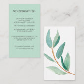 フレッシュユ葉ーカリ結婚ー宿泊施設 エンクロージャーカード (正面/裏面)