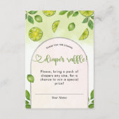 フレッシュライムシトラス男女兼用おむつラッフル エンクロージャーカード (正面)