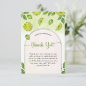 フレッシュライム男女兼用シトラスブックベビー サンキューカード (スタンド正面)