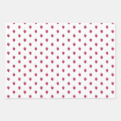 フレッシュラズベリー水彩画 ラッピングペーパーシート (正面3)