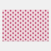 フレッシュラズベリー水彩画 ラッピングペーパーシート (正面)