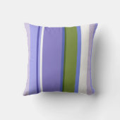 フレッシュラベンダーとグリーンストライプコンテンポラリー クッション (裏面)