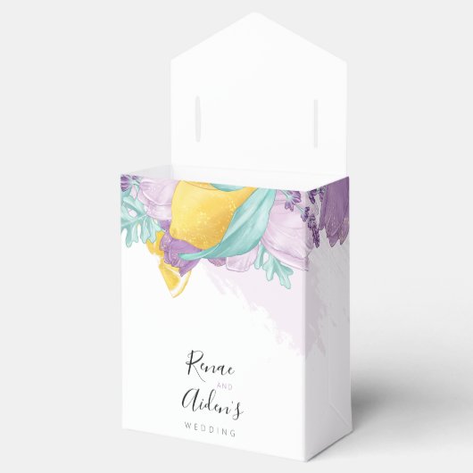 フレッシュラベンダーとレモンのオフィードボックス フェイバーボックス (オープン)