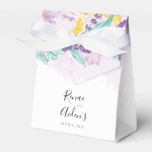 フレッシュラベンダーとレモンのオフィードボックス フェイバーボックス (正面サイド)