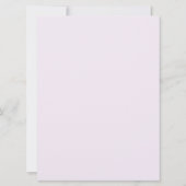 フレッシュラベンダー招待状 (裏面)