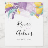 フレッシュラベンダー ワインラベル (シングルラベル)