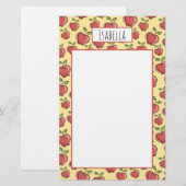 フレッシュレッドアップルステーショナリー 便箋 (正面/裏面)