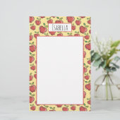 フレッシュレッドアップルステーショナリー 便箋 (スタンド正面)