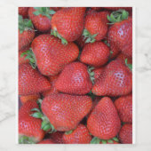 フレッシュレッドイチゴ ワインラベル (シングルラベル)