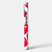 フレッシュレッドイチゴ(白パーソナライズされた) Case-Mate iPhoneケース (裏面 / 左)