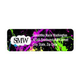 フレッシュレトロネオン絵を描（ばちゃばちゃ）跳ねるオンブラック ラベル