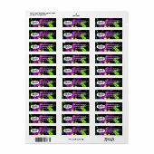 フレッシュレトロネオン絵を描（ばちゃばちゃ）跳ねるオンブラック ラベル (フルシート)