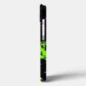 フレッシュレトロネオン絵を描（ばちゃばちゃ）跳ねるオンブラック Case-Mate iPhoneケース (裏面 / 左)