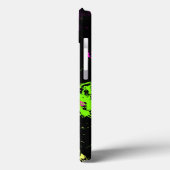 フレッシュレトロネオン絵を描（ばちゃばちゃ）跳ねるオンブラック Case-Mate iPhoneケース (裏面 / 左)