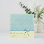 フレッシュレモンつる植物オンロビンズエッグブルー 招待状 (スタンド正面)