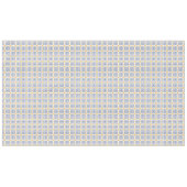 フレッシュレモンイエローとブルーオンホワイト地中海の テーブルクロス (正面(横))